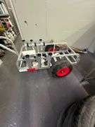 Pull Behind Beach, Fishing Equipment Cart w/ Heavy Duty "Beachcomber" Type Wheels