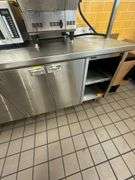 Stainless Steel Prep / Work Station with Storage, Shelving, Refrigerated Counter Top
