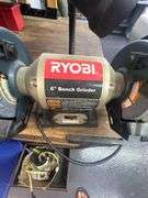 Wood Work Bench with Ryobi 6" Grinder