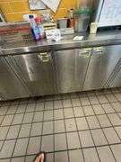Stainless Steel Prep / Work Station with Storage, Shelving, Refrigerated Counter Top