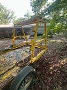 Yellow Wire Transfer Trailer w/ Hydraulic Tilting Bed