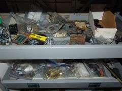 Metal Shelf & Contents of Household Supplies