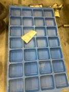 10 Blue Plastic Storage Trays