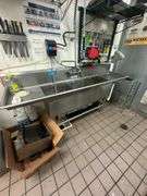 Stainless Steel 3-Basin Commercial Dish Sink