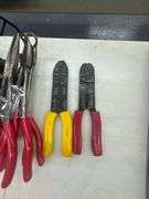 Assorted Longnose Specialty Pliers, Wire Crimper/Strippers & Rivet Guns