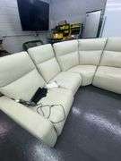 Cream Colored Luxury Sectional Couch w/ Electric Recliners