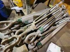 Grouping of 7/8" x 18" Turnbuckles