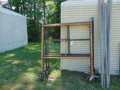 Four Scaffoldings w/Caster & Braces