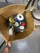 Assorted Automotive Repair Parts, Mechanic's Hand Tools, Automotive Primary Wire & Small Parts Organizers w/ Contents