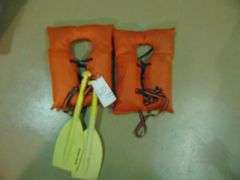 Two Life Jackets & 2 Paddles