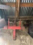 Tractor Bale Spear |  3-Point Hitch | Red