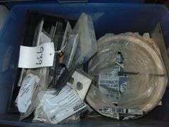 Tote of Misc. Elec. Supplies, Boxes, Covers, Wire