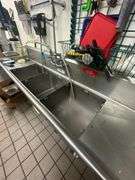 Stainless Steel 3-Basin Commercial Dish Sink