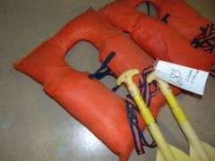 Two Life Jackets & 2 Paddles