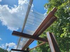Grouping of Steel Pipe and Metal Grate
