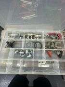 Assorted Automotive Repair Parts, Mechanic's Hand Tools, Automotive Primary Wire & Small Parts Organizers w/ Contents