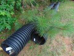 Two Plastic Pipes 12" x 20'