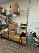 (4x) Metal Wire Racks on Casters | Stainless Steel
