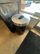 Two Metal Trash Cans