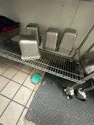 Contents Only -  Metal  Prep Station Containers / Pans / Bowls / Knives / Scoops & More