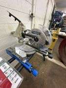 Delta Shopmaster 10" Miter Saw w/ Miter Saw Stand Set w/ Additional Diablo 12" Diamond Saw Blade