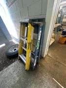 Two 5' Aluminum Folding Step Ladders