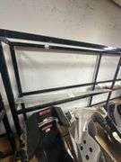 140" x 18"w x 68" Tall Black Steel Wheel Rack