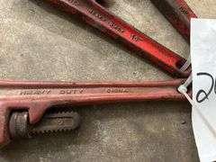 Three Pipe Wrenches