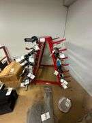 Red Rolling Drive Shaft Rack (holds 28)