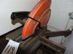 Makita Model 2414 Chop Saw On Stand