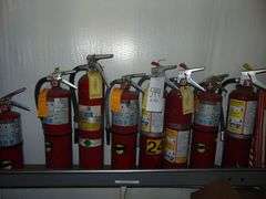 Eight Five Extinguishers w/Signs