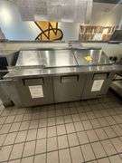 TRUE 3-Door Sandwich/Salad Refrigerator Station