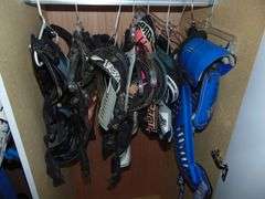 Contents of Cabinet Motorcycles Protected Riding Gear