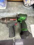 One Ingersoll-Rand Air Powered Impact Wrench & One Matco Brushless Battery Powered 1/2" Impact Wrench