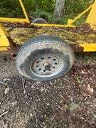 Yellow Wire Transfer Trailer w/ Hydraulic Tilting Bed