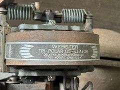 Antique Hit-and-Miss Engine With Webster Tri-Polar Magneto