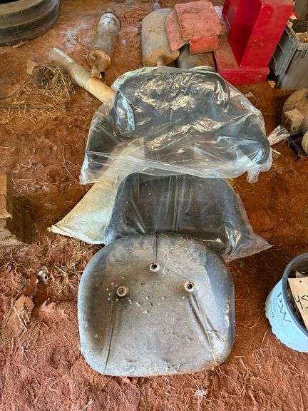 Two Vinyl Tractor Seats