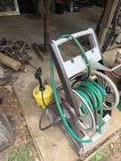 Garden Hose Reel and Pump Sprayer