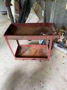 Metal Shop Cart on Casters