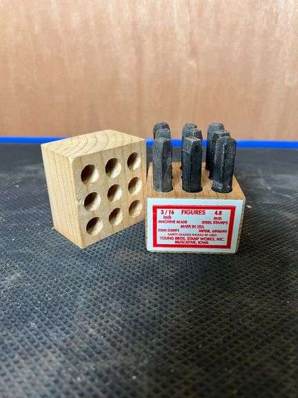 Steel Number Punch Set