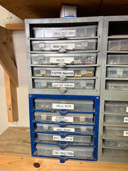 Parts Cabinets with Contents