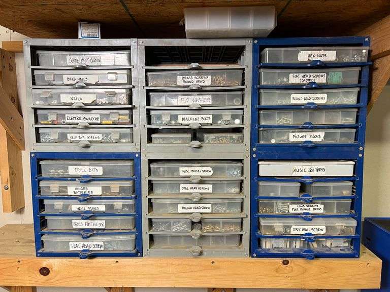 Parts Cabinets with Contents