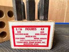 Steel Number Punch Set