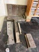 Metal Top Layout Table with Contents