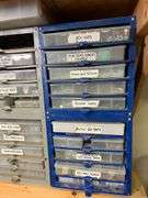 Parts Cabinets with Contents