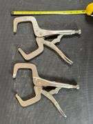 Pair of C-Clamp Locking Grips