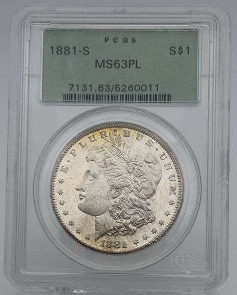 1881-S Morgan Silver Dollar PCGS MS63PL (PROOF LIKE) image