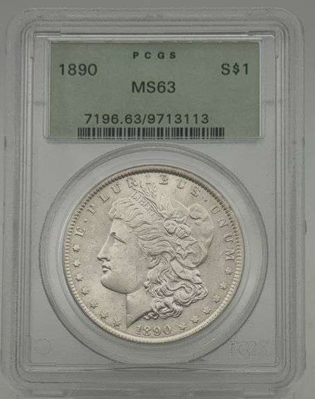 1890 Morgan Silver Dollar - PCGS MS63 image