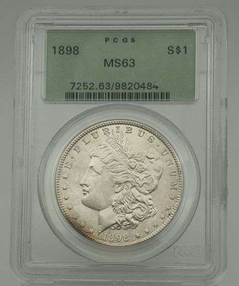 1898 Morgan Silver Dollar PCGS MS63 image