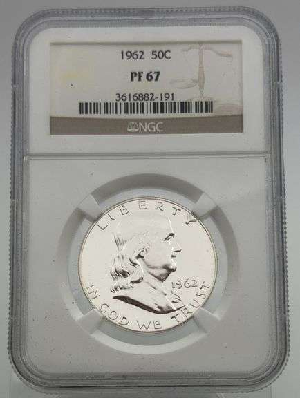 1962 Franklin Half Dollar NGC PF 67 image